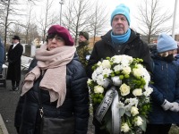 Tartu rahulepingu sõlmimise 105. aastapäeva tähistataval mälestustseremoonial Pärnu Alevi kalmistul. Foto: Urmas Saard / Külauudised