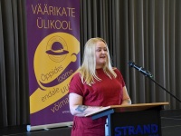 Liina Käär, Tartu Ülikooli Pärnu kolledži väärikate ülikooli 14. õppeaasta lõpuaktus. Foto: Urmas Saard / Külauudised
