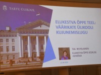 Tartu Ülikooli väärikate ülikooli 15. aastapäevale pühendatud konverentsil. Foto: Urmas Saard / Külauudised