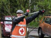 Tervislikult kõndijad Pärnu rannaliival. Foto: Urmas Saard / Külauudised