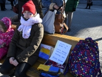 Toetusavaldus Ukrainale Pärnu Iseseisvuse väljakul. Foto: Urmas Saard / Külauudised
