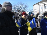 Toetusavaldus Ukrainale Pärnu Iseseisvuse väljakul. Foto: Urmas Saard / Külauudised