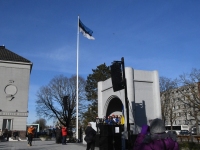 Toetusavaldus Ukrainale Pärnu Iseseisvuse väljakul. Foto: Urmas Saard / Külauudised