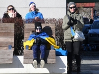 Toetusavaldus Ukrainale Pärnu Iseseisvuse väljakul. Foto: Urmas Saard / Külauudised