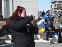 Toetusavaldus Ukrainale Pärnu Iseseisvuse väljakul. Foto: Urmas Saard / Külauudised