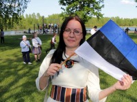Siret Heinaste Järvamaa laulupeol. Foto: Türi Koor