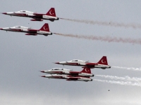 „Turkish Stars” vigurlennushowl Pärnus. Foto: Urmas Saard / Külauudised