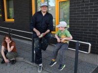 Tutvumine rahvusvahelise tänavakunstifestivali kunstnike töödega. Foto: Urmas Saard / Külauudised