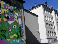Tutvumine rahvusvahelise tänavakunstifestivali kunstnike töödega. Foto: Urmas Saard / Külauudised