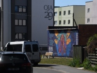 Tutvumine rahvusvahelise tänavakunstifestivali kunstnike töödega. Foto: Urmas Saard / Külauudised