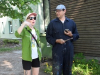 Tutvumine rahvusvahelise tänavakunstifestivali kunstnike töödega. Foto: Urmas Saard / Külauudised