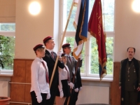 13 Vabariigi lipu õnnistamine Jakob Westholmi gümnaasiumis. Foto: Kaia Rikson