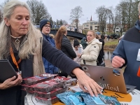 Vallikääru aasa kaarsilla avamise päeval. Foto: Urmas Saard / Külauudised 