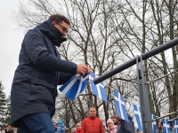 Vallikääru aasa kaarsilla avamise päeval. Foto: Urmas Saard / Külauudised 