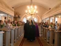 Võidupüha jumalateenistus Laurentiuse kirikus. Foto: Urmas Saard / Külauudised