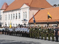 Võidupüha paraad Kuressaares. Foto: Urmas Saard / Külauudised