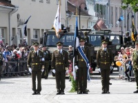 Võidupüha paraad Kuressaares. Foto: Urmas Saard / Külauudised