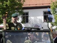 Võidupüha paraad Kuressaares. Foto: Urmas Saard / Külauudised