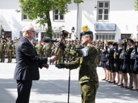 Võidupüha paraad Kuressaares. Foto: Urmas Saard / Külauudised