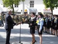 Võidupüha paraad Kuressaares. Foto: Urmas Saard / Külauudised