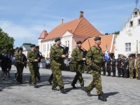 Võidupüha paraad Kuressaares. Foto: Urmas Saard / Külauudised