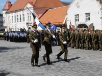 Võidupüha paraad Kuressaares. Foto: Urmas Saard / Külauudised