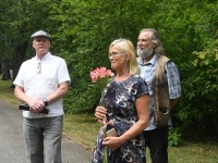 Voldemar Taggole pühendatud mälestuspingi avamine Pärnus. Foto: Urmas Saard / Külauudised