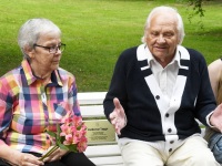 Voldemar Taggole pühendatud mälestuspingi avamine Pärnus. Foto: Urmas Saard / Külauudised