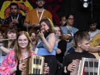 XXIX Viljandi pärimusmuusika festivali avamine Kaevumäel. Foto: Urmas Saard / Külauudised