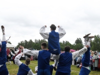 XXVIII laulu- ja XXI tantsupeo “Iseoma” tuli peatumas suvepealinnas. Foto: Urmas Saard /  Külauudised