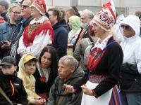 XXVIII laulu- ja XXI tantsupeo “Iseoma” tuli peatumas suvepealinnas. Foto: Urmas Saard /  Külauudised