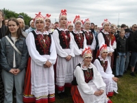 XXVIII laulu- ja XXI tantsupeo “Iseoma” tuli peatumas suvepealinnas. Foto: Urmas Saard /  Külauudised