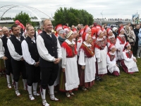 XXVIII laulu- ja XXI tantsupeo “Iseoma” tuli peatumas suvepealinnas. Foto: Urmas Saard /  Külauudised