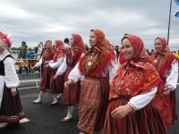 XXVIII laulu- ja XXI tantsupeo “Iseoma” tuli peatumas suvepealinnas. Foto: Urmas Saard /  Külauudised