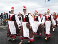 XXVIII laulu- ja XXI tantsupeo “Iseoma” tuli peatumas suvepealinnas. Foto: Urmas Saard /  Külauudised