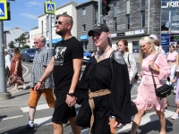 XXXII Viljandi pärimusmuusika festivali avarongkäik. Foto: Urmas Saard / Külauudised