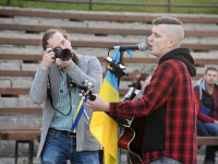 Yarosh Ukraina heaks korraldatud kontserdil Pärnu Vallikäärus. Foto: Urmas Saard / Külauudised
