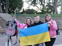 Yarosh Ukraina heaks korraldatud kontserdil Pärnu Vallikäärus. Foto: Urmas Saard / Külauudised