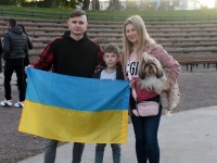 Yarosh Ukraina heaks korraldatud kontserdil Pärnu Vallikäärus. Foto: Urmas Saard / Külauudised