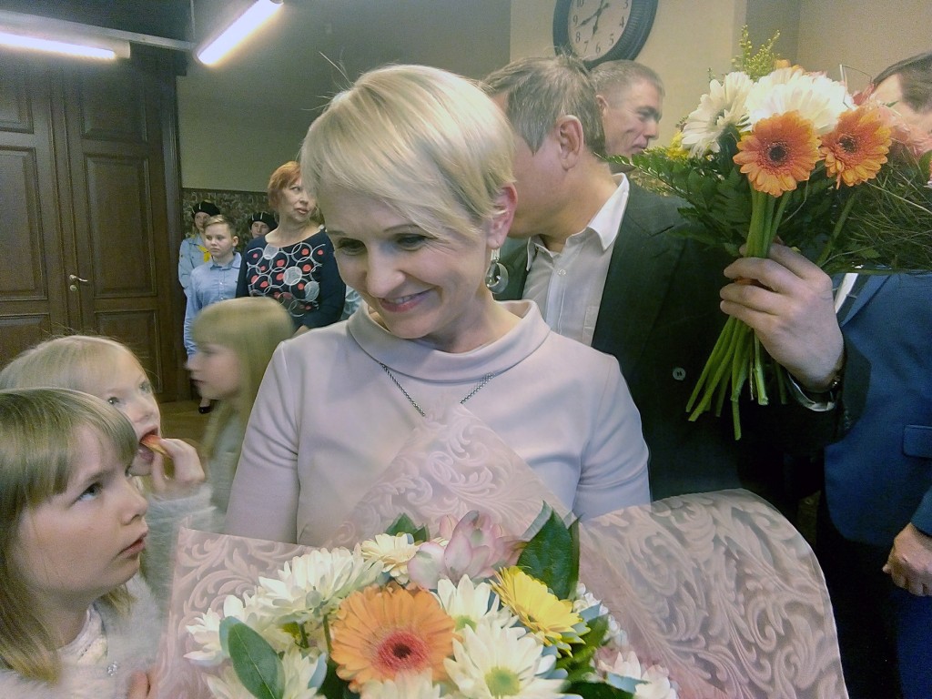 Annika Oras, Jõgevamaa Aasta ema tunnustamise tseremoonial. Foto Jaan Lukas
