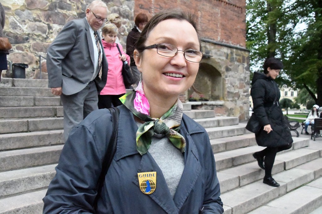 Eva Finch, giid ja tõlkija, kelle jutustused Soomest ja Turust  on huvitavad Foto Urmas Saard