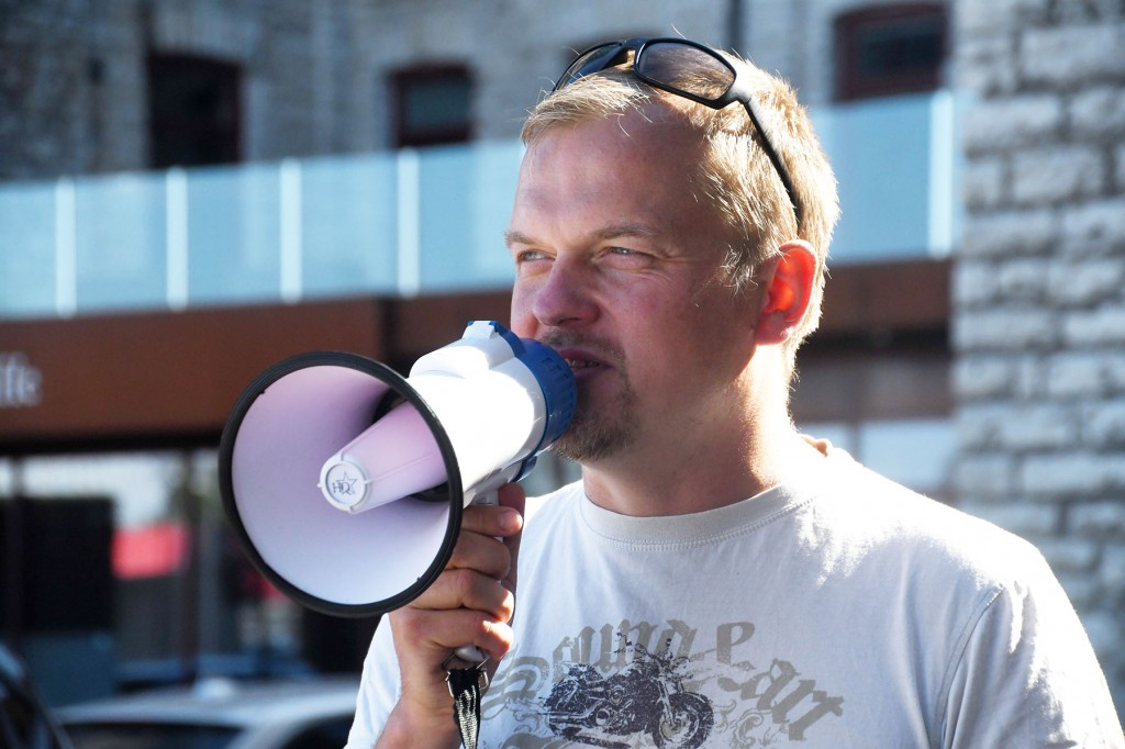 Jaak Juske, tuntud Tallinna vaatamisväärsuste tutvustaja. Foto Urmas Saard