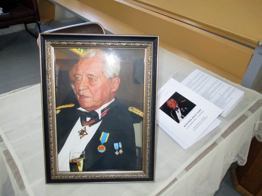 Kolonel Raul Luks (1 november 1932 – 6 mai 2017) Foto Tiina Tojak