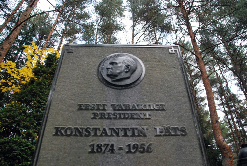 Konstantin Pätsi hauatähis Metsakalmistul Foto Urmas Saard