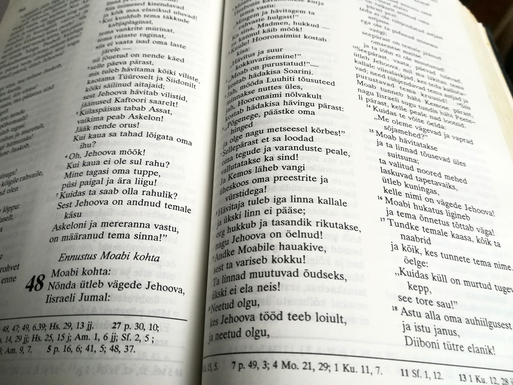 Piibli leheküljed. Foto: Urmas Saard /  Külauudised