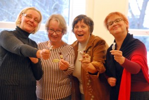 Sindi Linnaraamatukogu naispere aasta esimesel tööpäeval Foto Urmas Saard