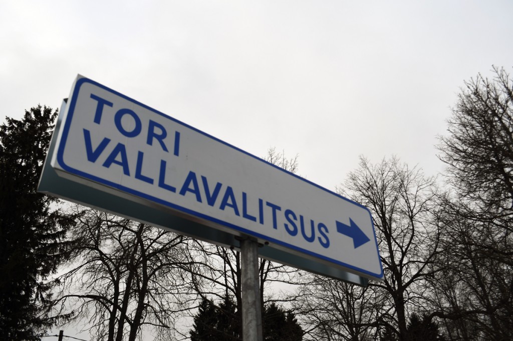 Uus teeviit Sindi linnas Pärnu maantee ja Karja tänava ristmikul Foto Urmas Saard
